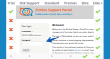 Zimbra support